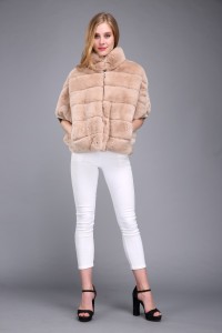 1706022 rex rabbit fur jacket beige bat eileenhou (4)