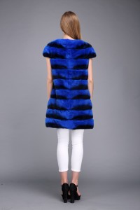 1706023 blue chinchilla rex rabbit fur vest eileenhou (15)