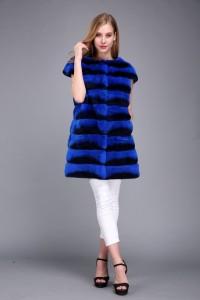 1706023 blue chinchilla rex rabbit fur vest eileenhou (9)