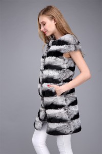 1706023 rex rabbit chinchilla fur vest long eileenhou (12)