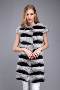 1706023 rex rabbit chinchilla fur vest long eileenhou (9)