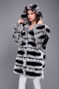 1706025 rex rabbit fur chinchilla fur coat with hood eileenhou (5)