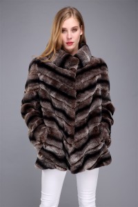 1706026 brown rex rabbit fur chinchilla fur coat (34)