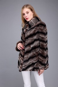 1706026 brown rex rabbit fur chinchilla fur coat (38)