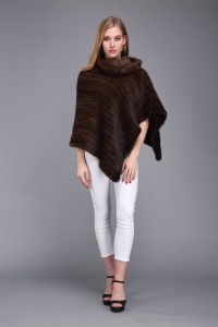 1706027 knitted mink fur poncho brown color lvcomeff (2)