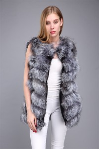 1706036 silver fox fur vest eileenhou (1)