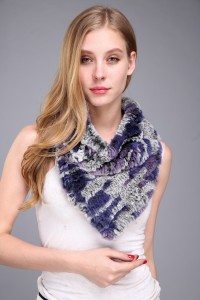 1706038 knitted rex rabbit fur scarf multicolor (23)