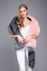 1706039 fox fur scarf eileenhou with tail (2)