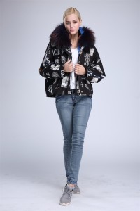1707015 down jacket with raccoon fur hood trimming (2)