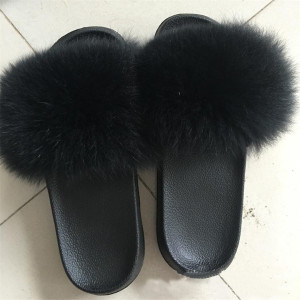 1707085 fur slider slippers sandals fox fur (26)