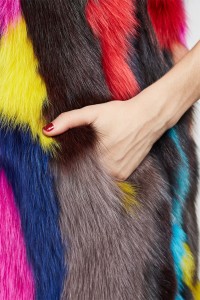 1708002 rainbow color fox fur long vest lvcomeff (46)