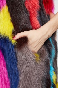 1708002 rainbow color fox fur long vest lvcomeff (46)