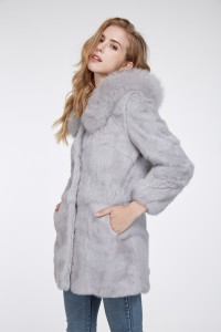 1708020 rabbit fur coat with fox fur hood trimming lvcomeff eileenhou(60)