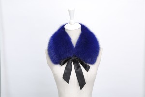 1708032 fox fur collar scarf with ribbon eileenhou (2)