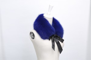 1708032 fox fur collar scarf with ribbon eileenhou (3)