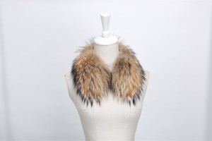 1708034 raccoon fur scarf collar eileenhou
