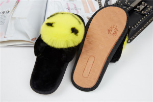 1708086 rex rabbit fur shoe smile sandals (1)