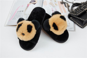 1708086 rex rabbit fur shoe smile sandals (3)