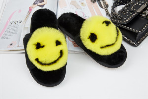 1708086 rex rabbit fur shoe smile sandals (4)