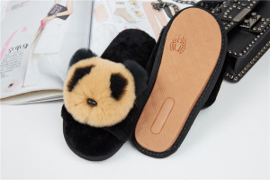 1708086 rex rabbit fur shoe smile sandals (9)