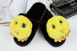 1708088 rex rabbit fur slippers bird shoe (15)