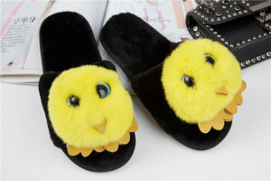 1708088 rex rabbit fur slippers bird shoe (16)