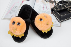 1708088 rex rabbit fur slippers bird shoe (3)