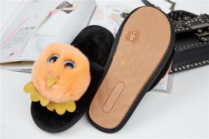 1708088 rex rabbit fur slippers bird shoe (8)