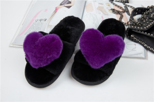 1708089 rex rabbit fur slippers heart shoe (1)