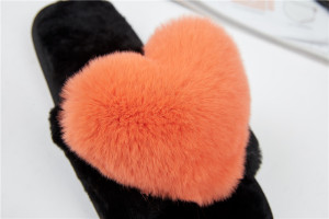 1708089 rex rabbit fur slippers heart shoe (10)