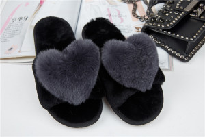 1708089 rex rabbit fur slippers heart shoe (11)