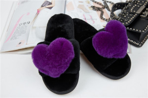 1708089 rex rabbit fur slippers heart shoe (22)