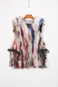 1708150 raccoon fur multicolor vest lvcomeff (2)