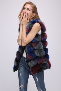 1708161 multicolor fox fur gilet eileenhou (12)