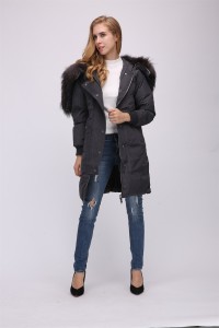 1708170 (51) down coat with raccoon fur big collar eileenhou