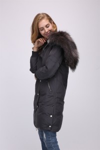 1708170 (68) down coat with raccoon fur big collar eileenhou