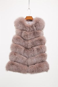 1708175 fox fur vest eileenhou blue (3)