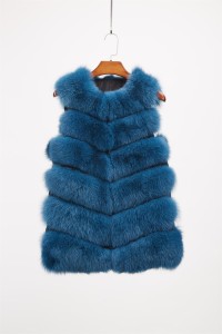 1708175 fox fur vest eileenhou blue (4)