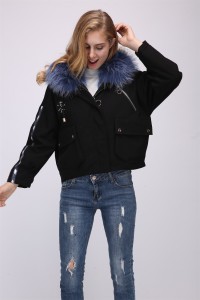 1709015 short down coat with raccoon fur trimming (58)