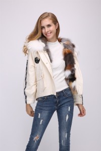 1709015 short down coat with raccoon fur trimming (88)