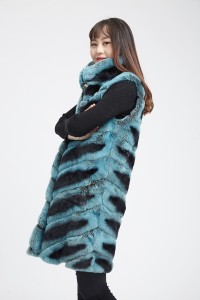 1710001 rex rabbit fur vest chinchilla (20)