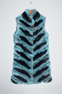 1710001 rex rabbit fur vest chinchilla (3)