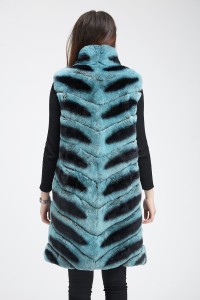 1710001 rex rabbit fur vest chinchilla (30)