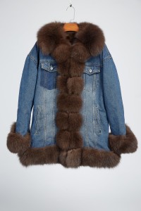 1710008 denim coat with rex rabbit fur lining lvcomeff (2)