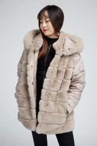 1710018 rex rabbit fur coat with down sleeve eileenhou (20)