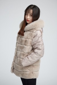 1710018 rex rabbit fur coat with down sleeve eileenhou (27)
