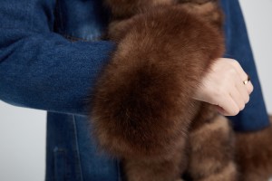 1710027 denim coat with mink fur lining eileenhou (32)