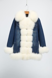 1710028 denim coat with rex rabbit fur lining lvcomeff (2)