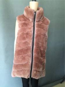 1709024 rex rabbit fur vest