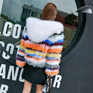 1709056 fox fur jacket with hood (2)